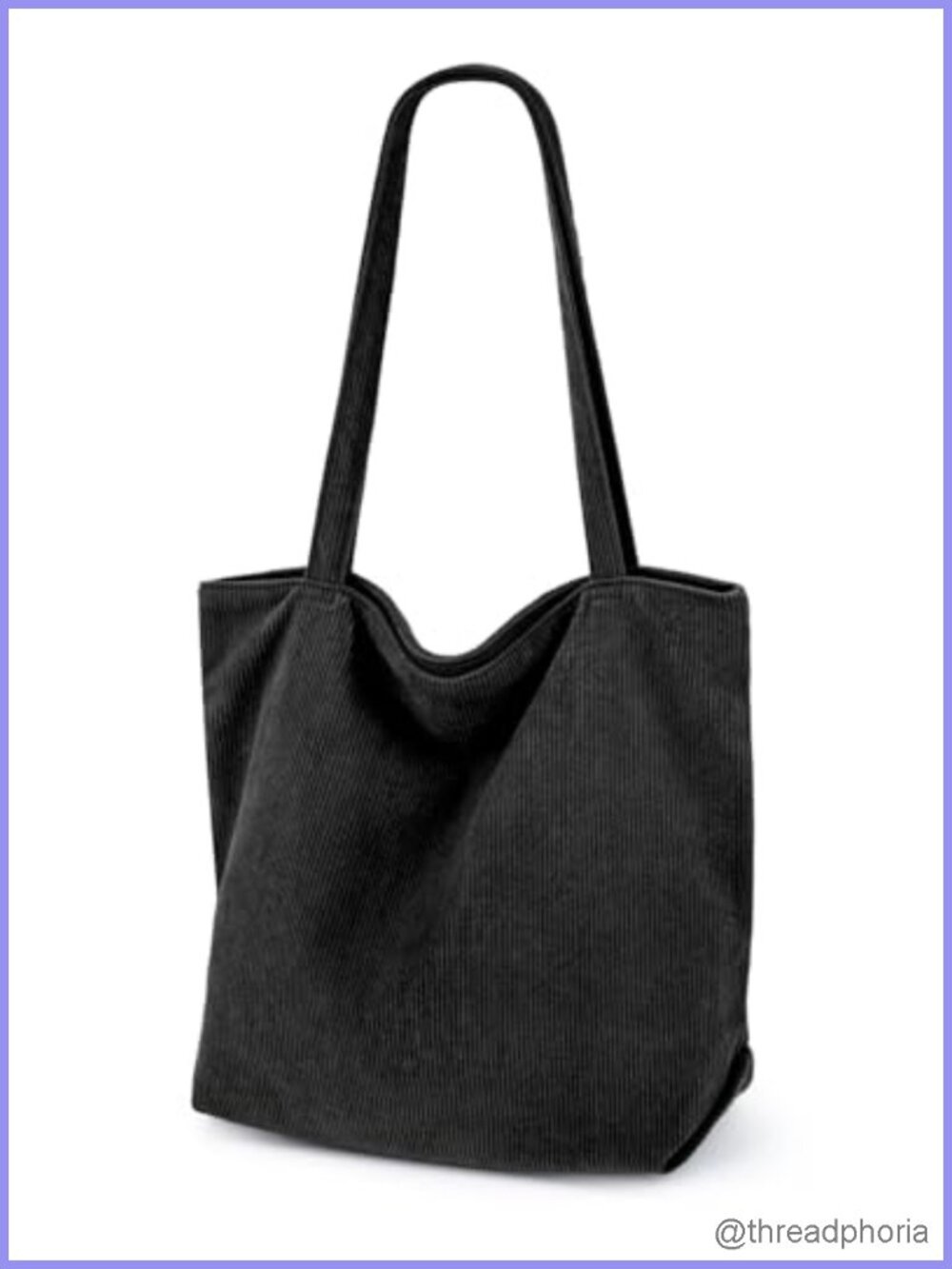 Corduroy Tote Bag Women Hobo Handbag with Zipper Large